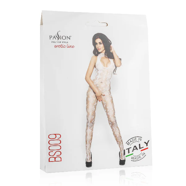 Bodysuit With Open Cleavage White - Image 3