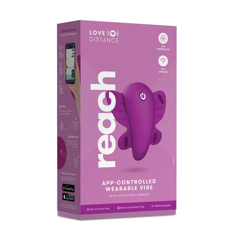 Love Distance REACH - Rose Rechargeable Strap-On Stimulator with App Control - Image 5