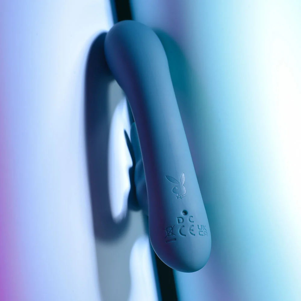 Playboy Pleasure LIL RABBIT - Deep Teal 14.6 cm USB Rechargeable Rabbit Vibrator - Image 6