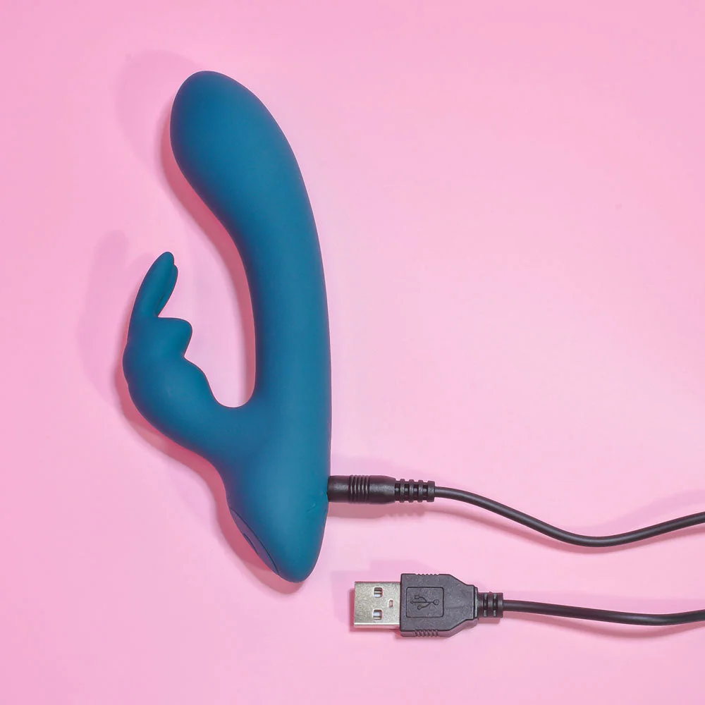 Playboy Pleasure LIL RABBIT - Deep Teal 14.6 cm USB Rechargeable Rabbit Vibrator - Image 9