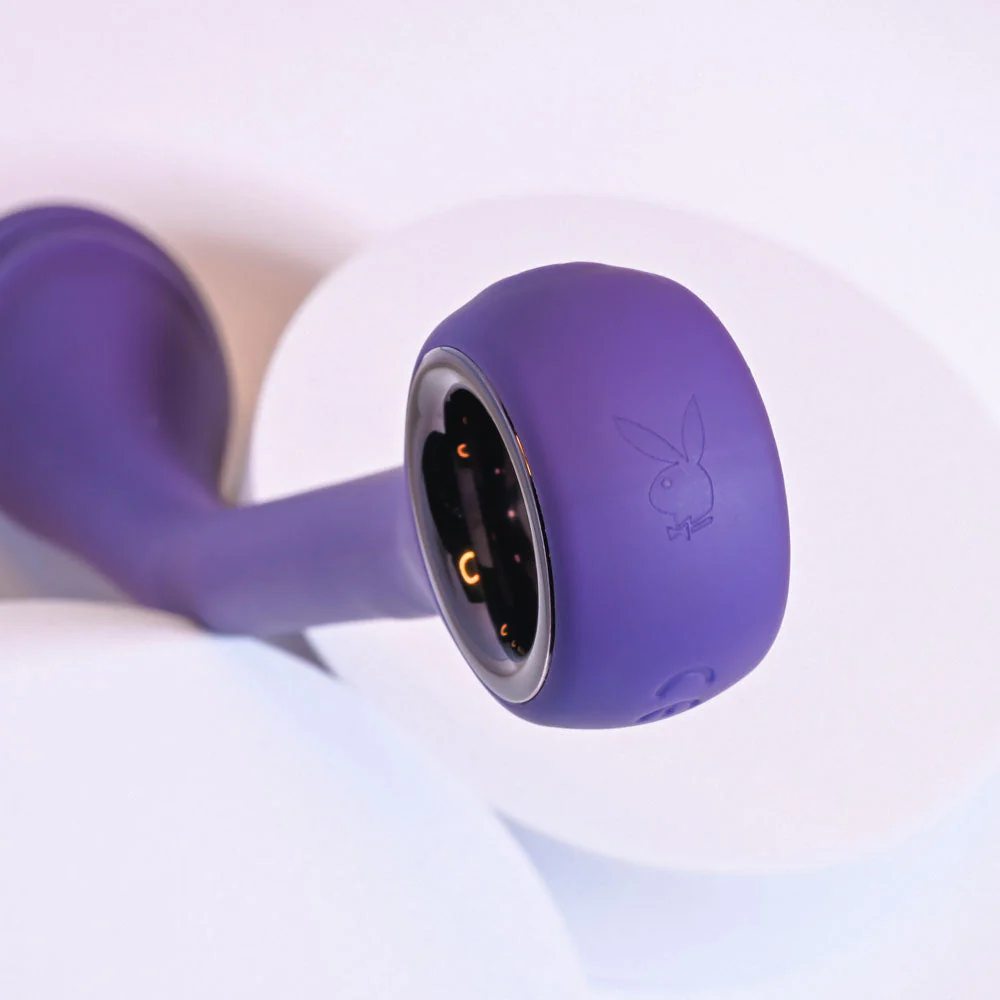 Playboy Pleasure SPOT ON - Purple 22.6 cm USB Rechargeable Poseable G-Spot Vibrator - Image 5