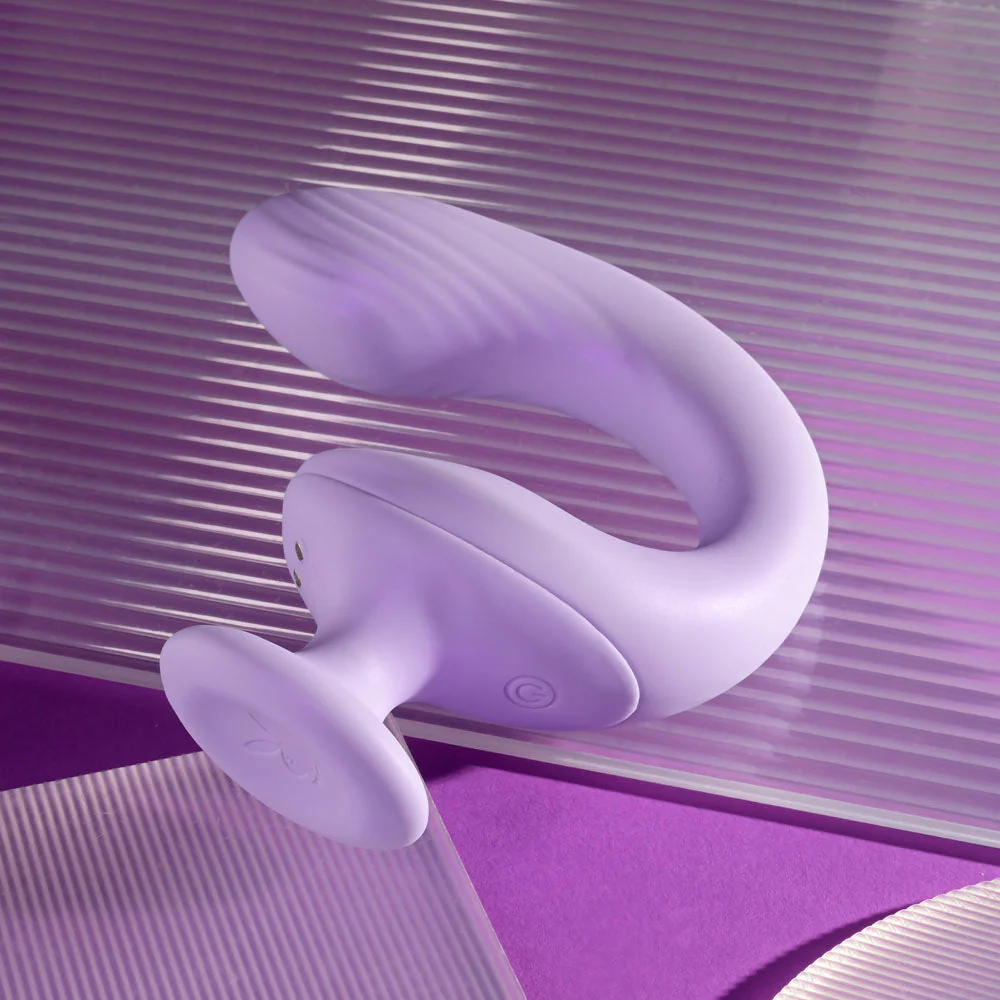 Playboy Pleasure REV ME UP - Purple USB Rechargeable Dual Motor Curved Vibrator - Image 6