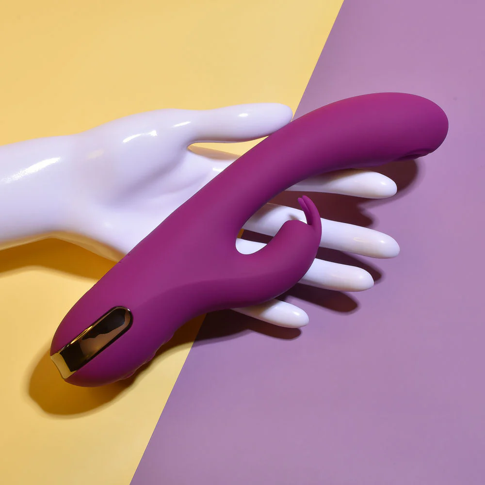 Playboy Pleasure THUMPER - Purple 21.9 cm USB Rechargeable Rabbit Vibrator - Image 5
