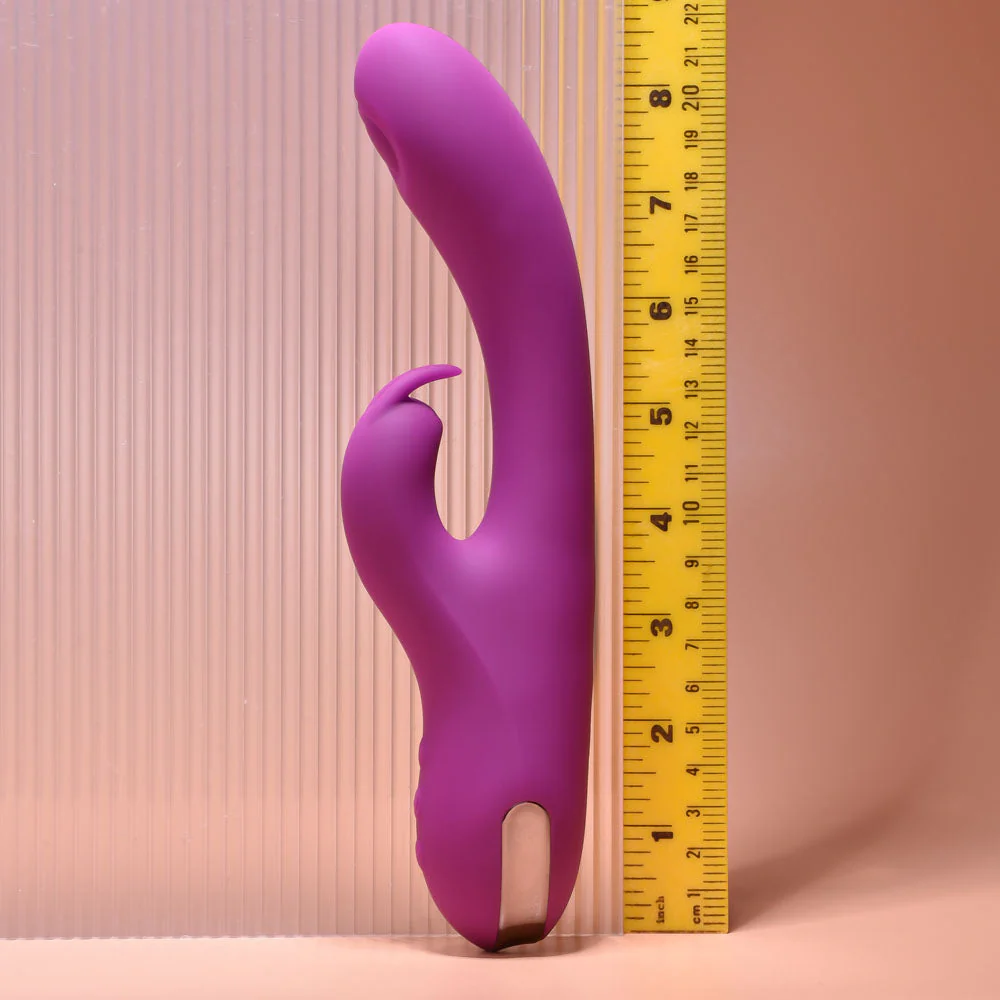 Playboy Pleasure THUMPER - Purple 21.9 cm USB Rechargeable Rabbit Vibrator - Image 6