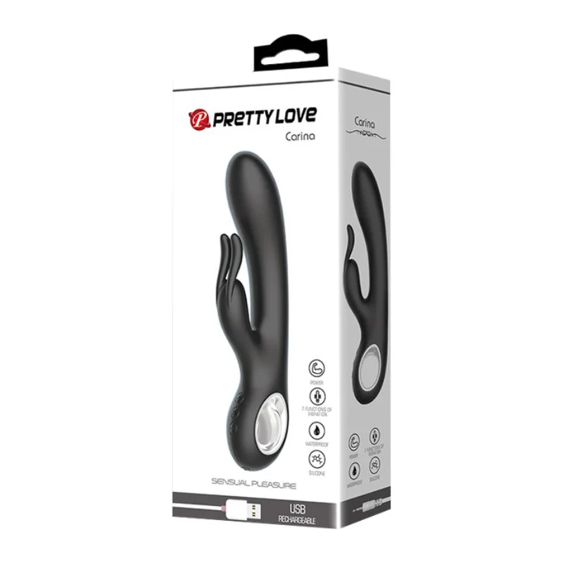 Rechargeable Carina Rabbit Vibrator - Pink - Image 3