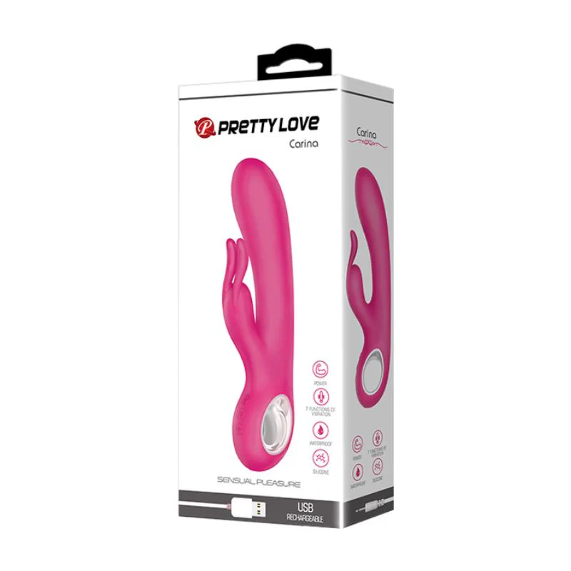 Rechargeable Carina Rabbit Vibrator - Pink - Image 6