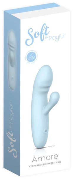 Soft By Playful Amore Rechargeable Rabbit Vibrator - Image 6