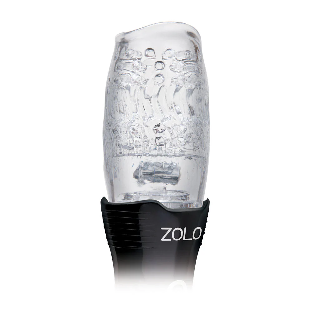 Zolo The Original Gawk Gawk - Clear USB Rechargeable Vibrating, Rotating & Thrusting Masturbator - Image 4